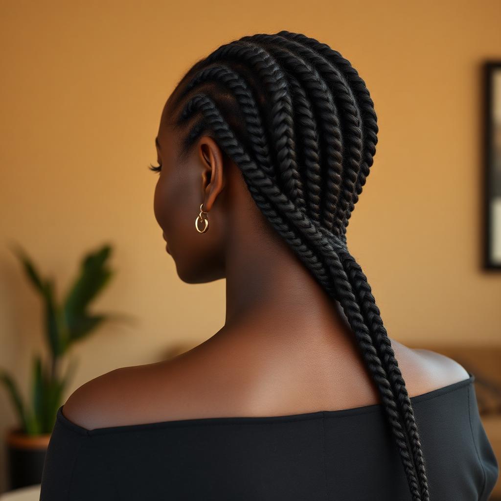 Waist-length knotless